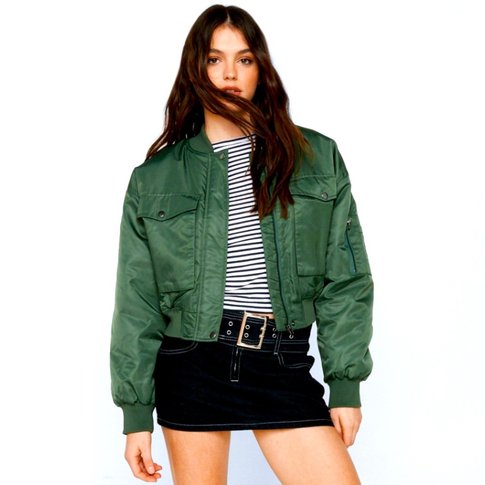 Nasty Gal Between-season jacket in Khaki